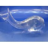 Vicke Lindstrand for Kosta Boda; glass sculpture, 'Jonah in the Whale', signed and numbered ‘Kosta