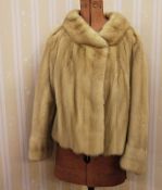 Cream coloured short mink jacketCondition ReportPlease see additional images Appears to be in