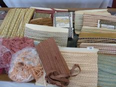 Passementerie / furnishing braids - quantity. vintage, mainly French on cards, many original and