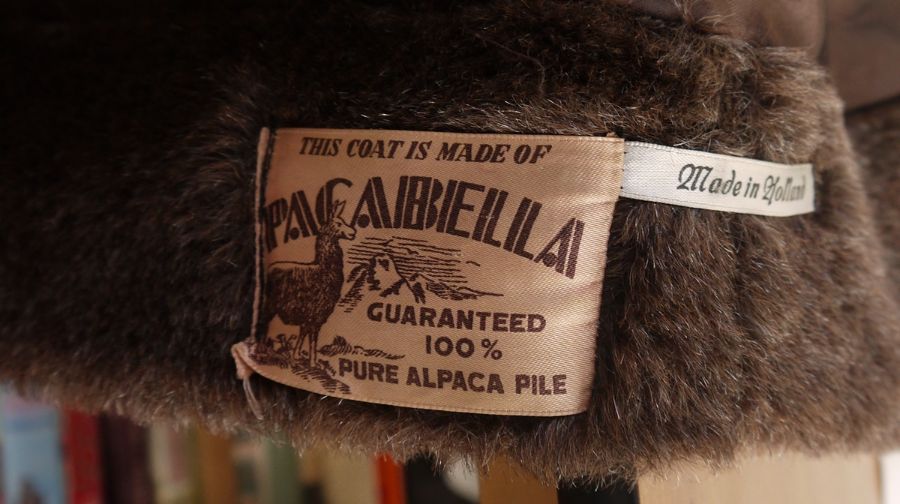 Faux fur short coat and an Alpaca full-length coat labelled Pacabella, guaranteed 100% pure alpaca - Image 4 of 4