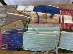 Passementerie / furnishing braids - quantity. vintage, mainly French on cards, many original and