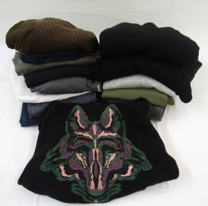 Assorted woollen jumpers to include Zadig and Voltaire black waistcoat with embroidered back,