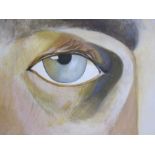Bill Young (1929-2012) Oil on canvas Study of an eye, 60cm x 80cm, unframed