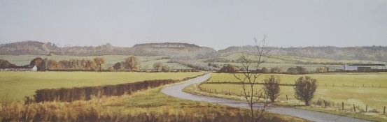 Folio of assorted prints and serigraphs to include:- After Stuart Jones, Winchcombe landscape