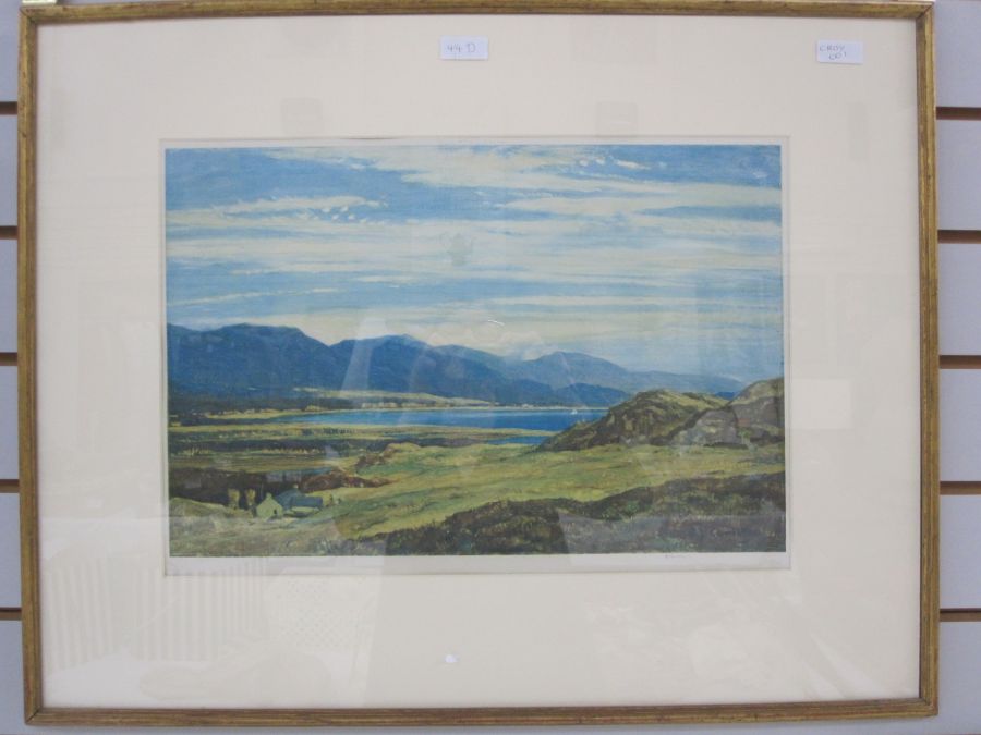 David Young Cameron (1865-1945) Colour print "Far Feochan", signed in pencil lower right, 33cm x - Image 2 of 2