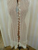 A lace scarf, lace shawl, collars, trimmings etc