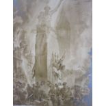 William Haeslip  Sepia print  "There Will Always Be An England" with pen inscription to Ronald