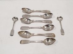 Assorted teaspoons and salt spoons, various dates, makers and styles, 6.6ozt
