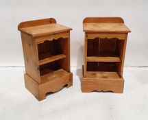 Pair of pine bedside tables (2)