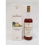 Bottle of The Macallan Single Highland Malt Scotch Whisky, aged 12 years, 1 litre