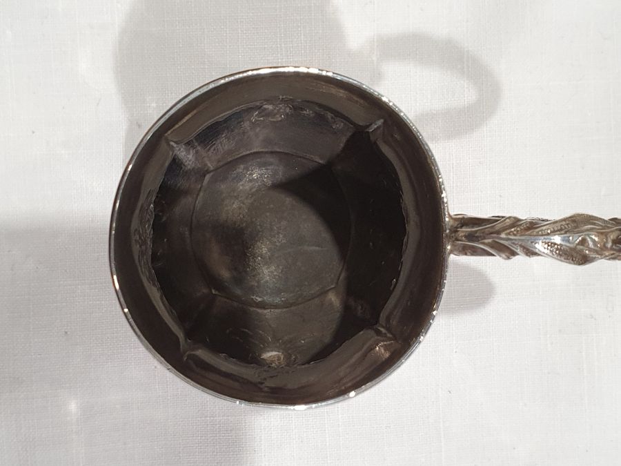 Victorian silver christening mug, baluster shaped, panelled with floral repousse, scroll handle, - Image 12 of 12