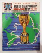 World Championship England 1966 July 11/30 Official souvenir programme and British Airways