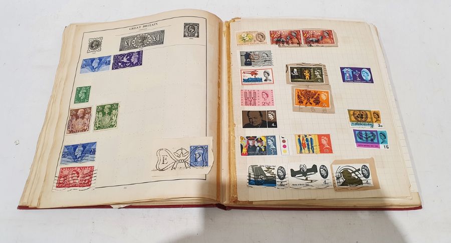The Strand stamp album with mixed stamps and a draughtsman's technical drawing set (2) - Image 5 of 6