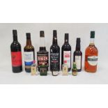 Bottle of Lustau Old East India Sherry 75cl, Sisca Creme De Cassis De Dijon 70cl, Raynal & Cie Three