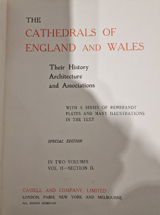 "The Cathedrals of England and Wales" - Their history, architecture and associations' Cassell & - Bild 11 aus 13