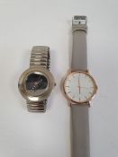 Gent's stainless steel Cannes Film Festival souvenir wristwatch and a gent's wristwatch with baton