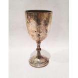 20th century silver goblet on circular foot, London 1931, Robert Pringle & Son, 9.5ozt