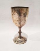 20th century silver goblet on circular foot, London 1931, Robert Pringle & Son, 9.5ozt