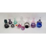 Quantity of Caithness glass paperweights to include 'Cauldron', 'Moon Crystal', 'Extravaganza', '