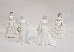 Four Coalport limited edition figures 'Queen Elizabeth The Queen Mother' 1408, 'Princess