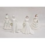 Four Coalport limited edition figures 'Queen Elizabeth The Queen Mother' 1408, 'Princess