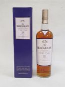 Bottle of The Macallan Fine Oak 18 Single Malt Highland Scotch Whisky, aged 18 years, 70cl