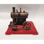Vintage Mamod made tinplate live steam stationary engine