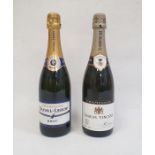 Bottle of Duval-Leroy Brut Champagne 75cl and a bottle of Charles Vincent Demi-Sec Champagne 75cl (