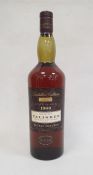 Bottle of Talisker Isle Of Skye Double Matured Single Malt Whisky, distilled in 1986, 1 litre
