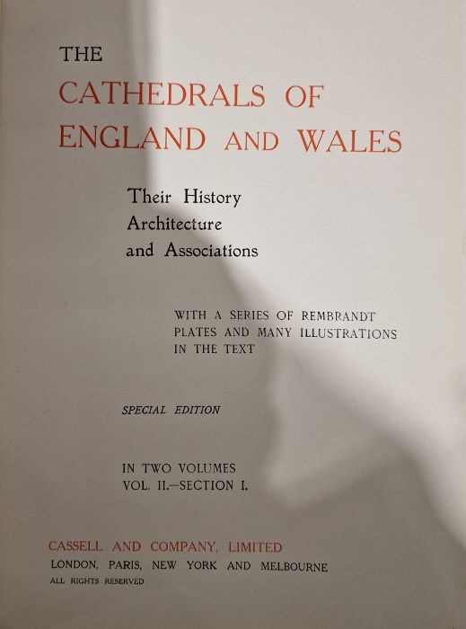 "The Cathedrals of England and Wales" - Their history, architecture and associations' Cassell & - Bild 13 aus 13