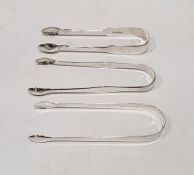 Three silver sugar tongs to include Georgian silver examples, Newcastle, Christian Ker Reid and