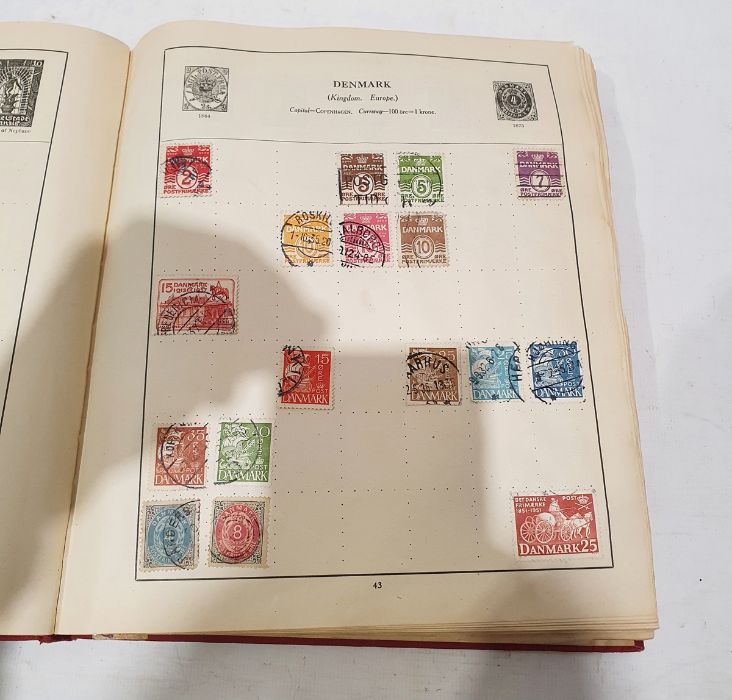 The Strand stamp album with mixed stamps and a draughtsman's technical drawing set (2) - Image 3 of 6