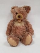 Vintage plush bear and  Five modern dolls, including Sebino doll, and baby doll marked J.C. and