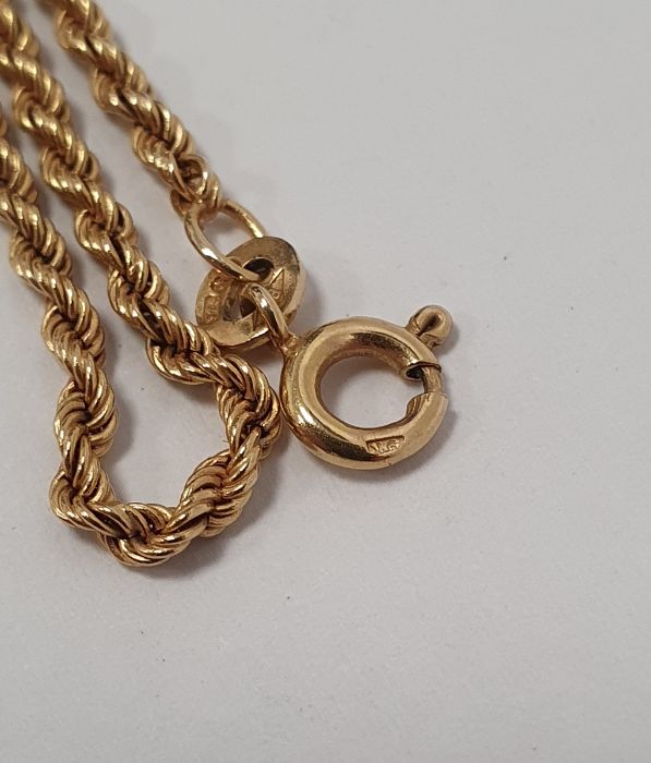 Two various 9ct gold chain link necklaces, approx. 11g (2) - Image 2 of 4