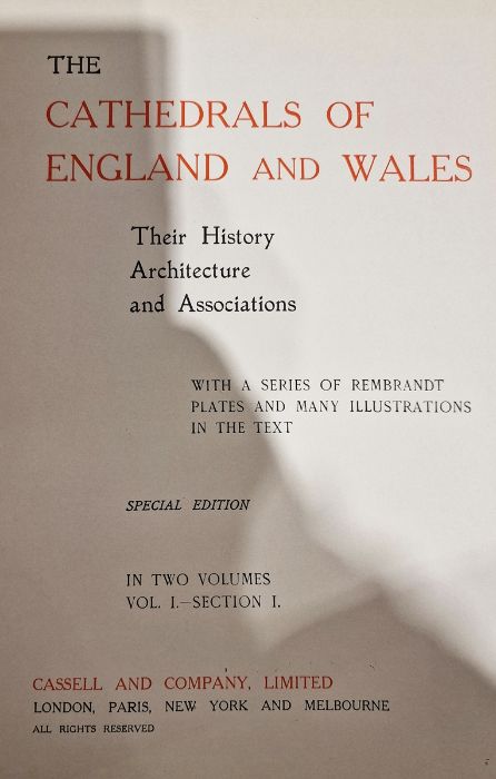 "The Cathedrals of England and Wales" - Their history, architecture and associations' Cassell & - Bild 7 aus 13