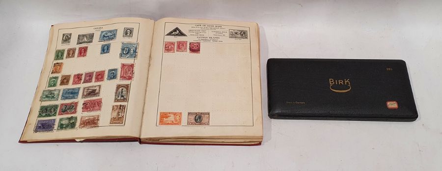 The Strand stamp album with mixed stamps and a draughtsman's technical drawing set (2) - Image 2 of 6