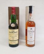 Bottle of Glenlivet Single Malt Scotch Whisky, aged 12 years 70cl and a bottle of Clynelish Single