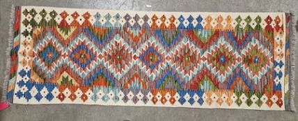 Chobi kilim runner, 206cm x 72cm