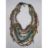 Sveva Italian handmade multiple-strand bead necklace in box