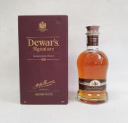 Bottle of Dewar's Signature Blended Scotch Whisky, bottle number A16082, 75cl