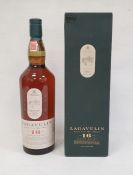 Bottle of Lagavulin Single Islay Malt Scotch Whisky, aged 16 years, 1 litre