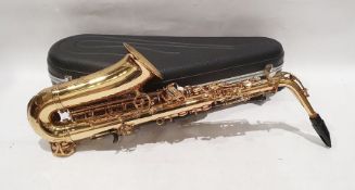 MW Alto saxophone, with original receipt purchased from Michael White in London, in case