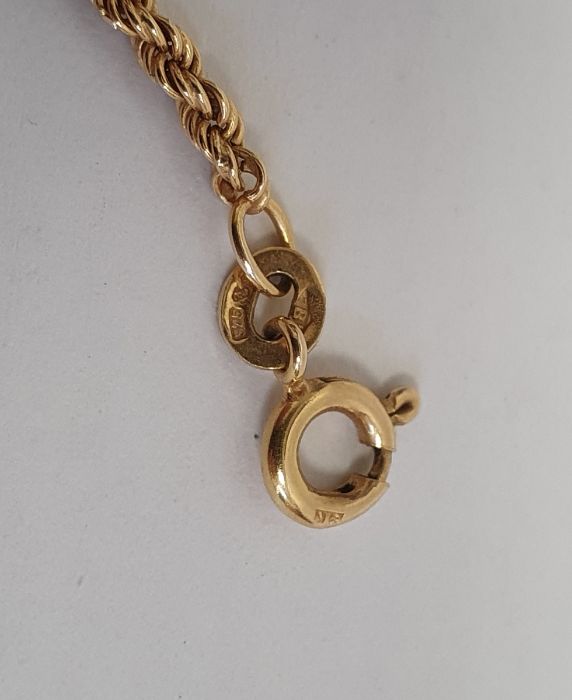 Two various 9ct gold chain link necklaces, approx. 11g (2) - Image 3 of 4