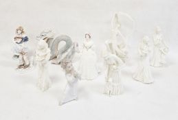 Coalport 'Queen Victoria' limited edition figure, five Royal Worcester figures 'First Steps', 'Sweet