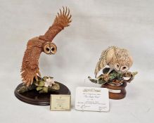 Country Artists limited edition model of owl 'Graceful Flight' by David Ivey, 703/950, 1996 and