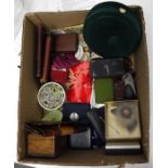 Large quantity of costume jewellery, purses, leather wallets, etc (1 box)