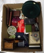 Large quantity of costume jewellery, purses, leather wallets, etc (1 box)