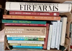 Various volumes relating to shooting and firearms, to include Holland & Holland "The Shooting