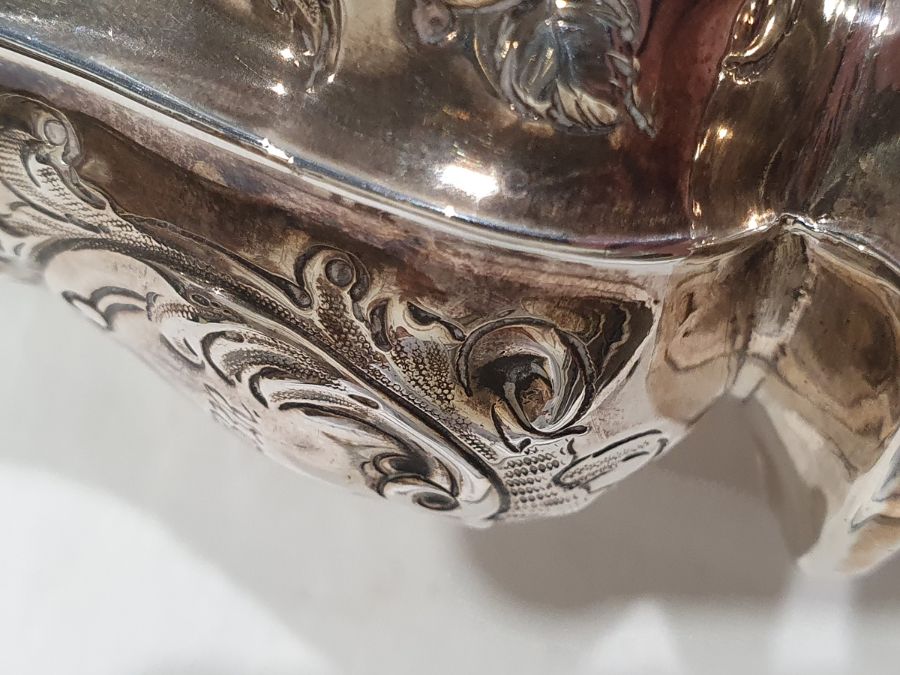 Victorian silver christening mug, baluster shaped, panelled with floral repousse, scroll handle, - Image 11 of 12