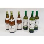 Three bottles of Domaine De Souch Jurancon Sec 2009 75cl and three bottles of Chassagne-Montrachet